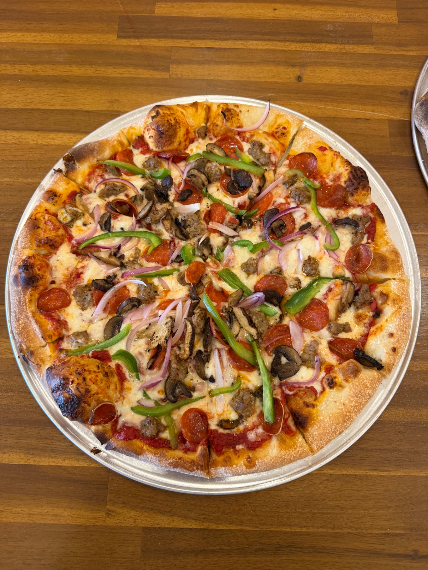 Margherita pizza from our Italian oven
